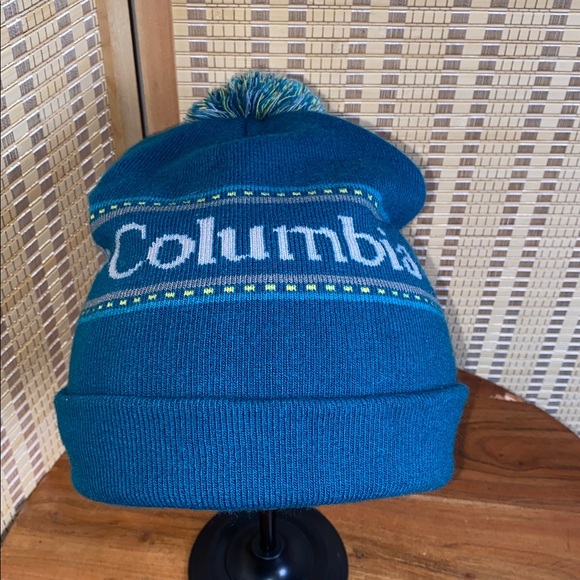 Columbia Accessories - Columbia Logo Unisex Beanie Teal Blue